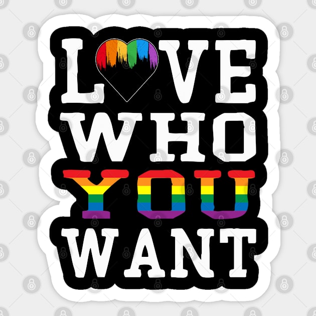 love who you want Sticker by Leosit